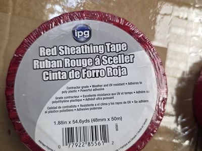 Red Sheathing Tape, 1.88 inch x 54.6 yd