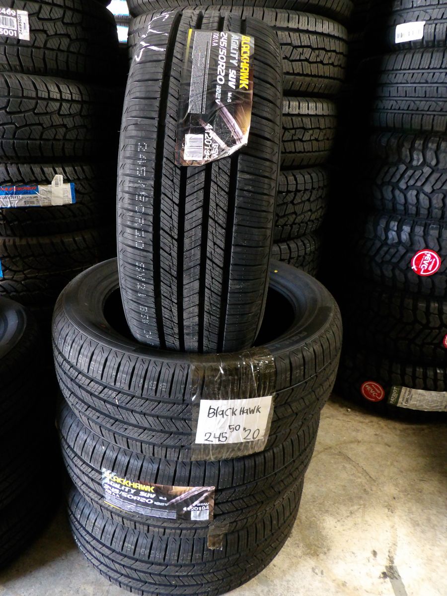 245/50R20 BLACKHACK AGILITY SUV SET OF BRAND NEW TIRES