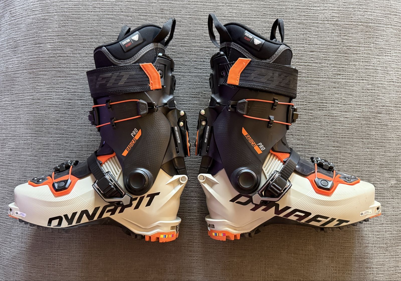 Dynafit Radical Pro Ski Boots - Black/White/Orange Size 25.5