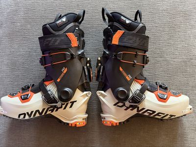 Dynafit Radical Pro Ski Boots - Black/White/Orange Size 25.5