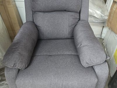 Grey Fabric Recliner Chair