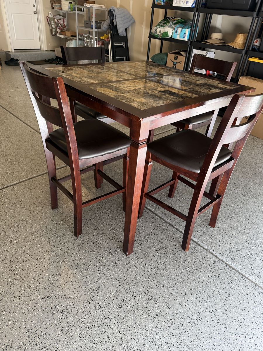 Counter height dining set