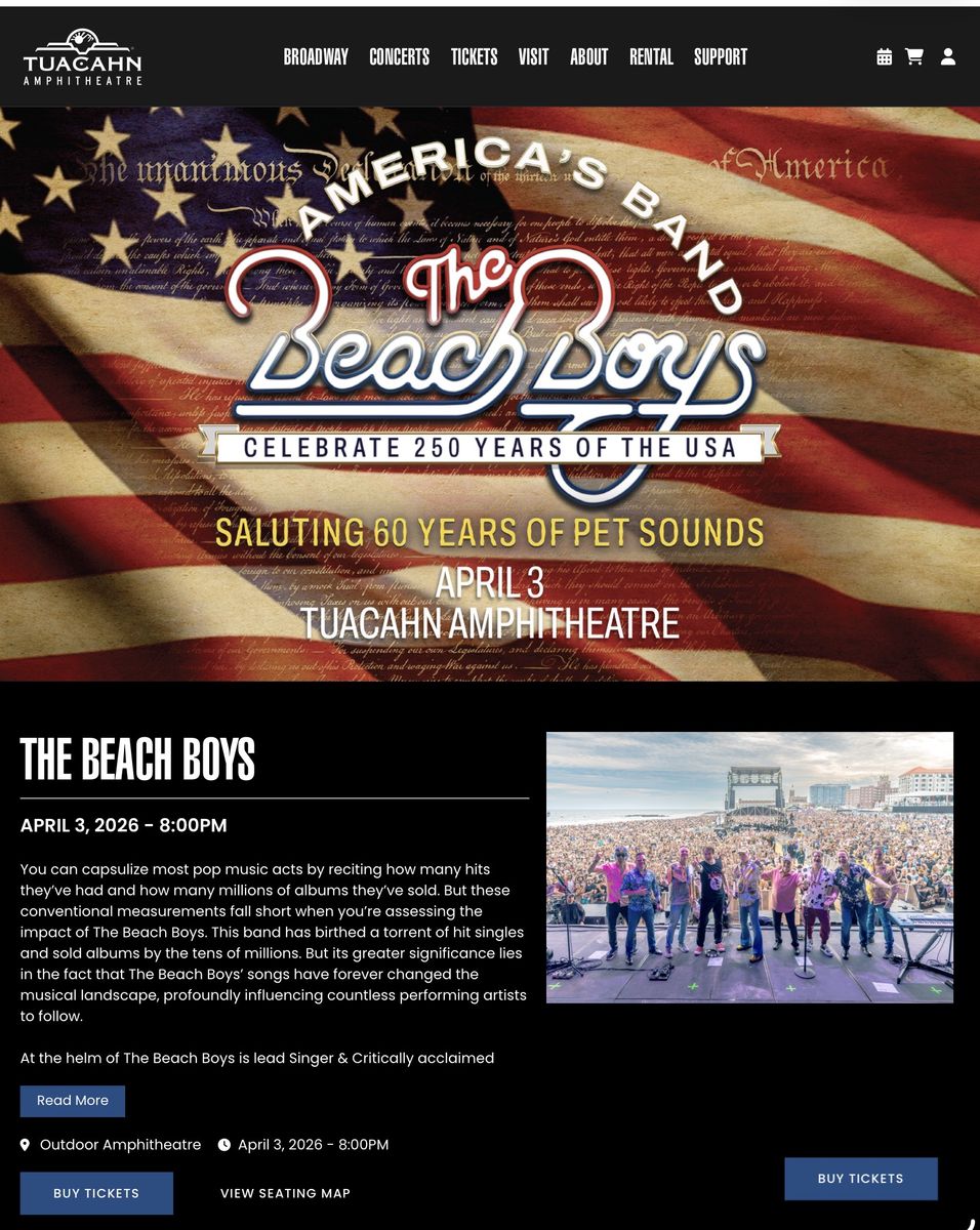 The Beach Boys at Tuacahn - 2nd Row - sold out show