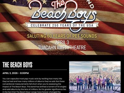 The Beach Boys at Tuacahn - 2nd Row - sold out show