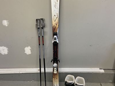Women's Ski Package – Salomon Skis + Boots + Poles | Beginner/Budget Setup | $30 for All