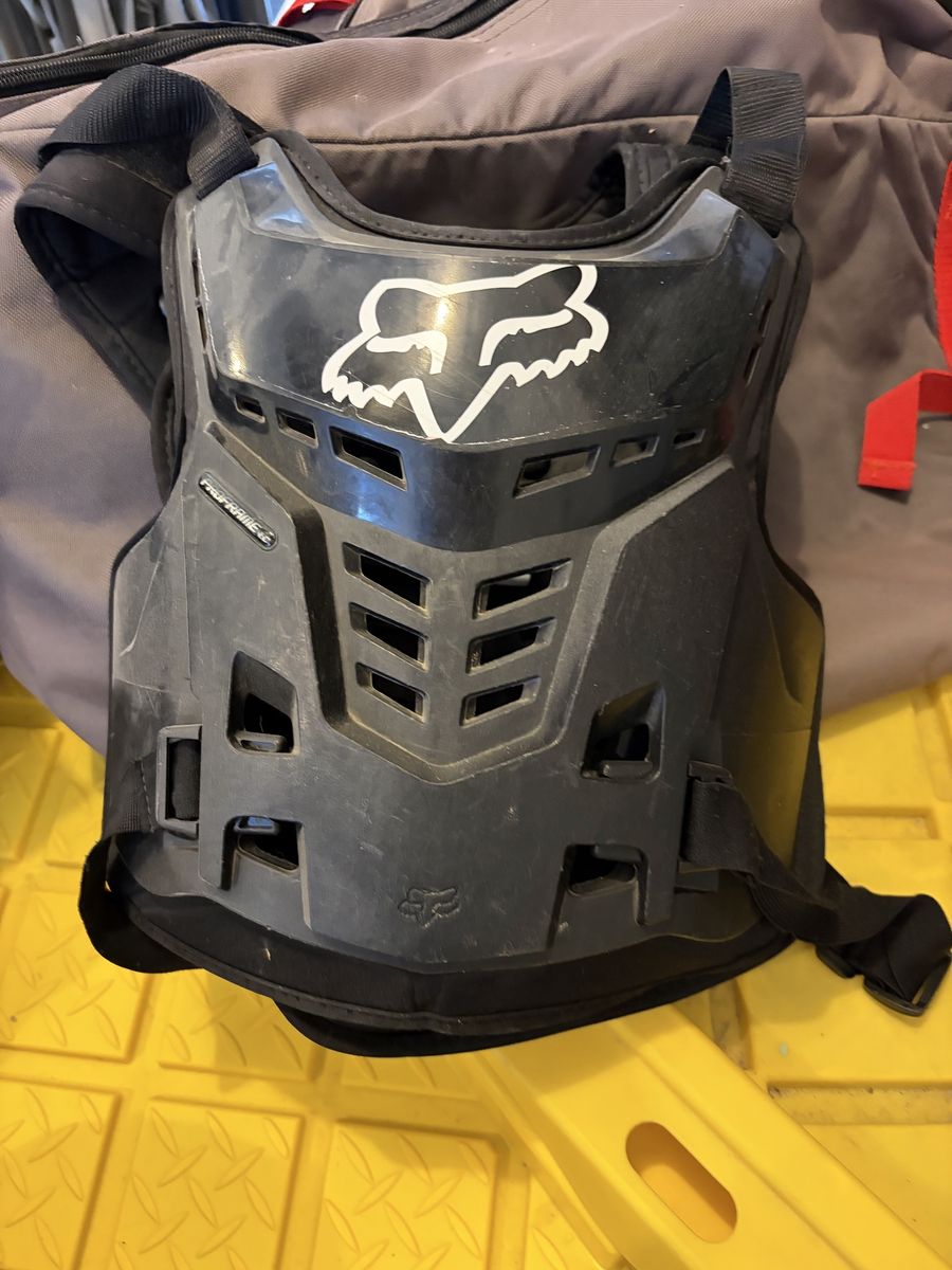 Fox Racing Proframe LC Youth Roost Deflector Chest Protector Black Off-Road Motocross Guard