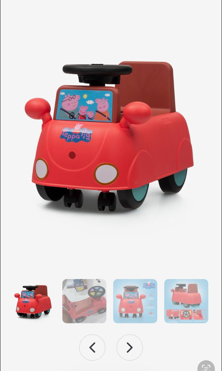 Peppa pig ride on toy