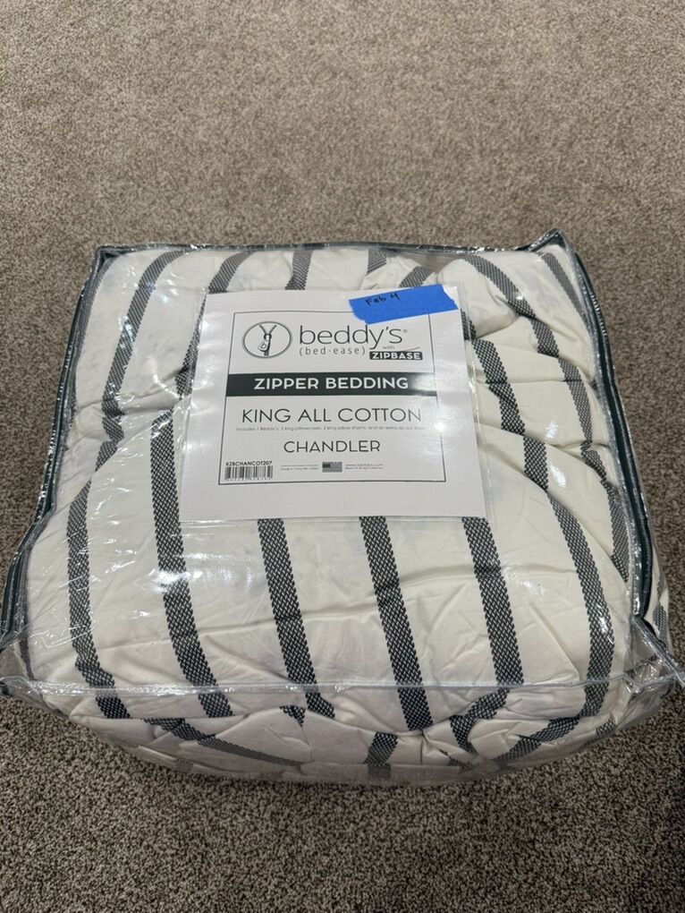 Beddys KING Chandler cotton Zipbase