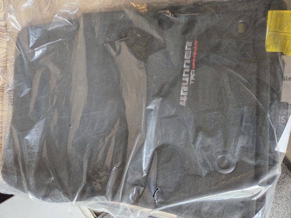 Brand new cloth TRD off-road 4Runner floor mats.