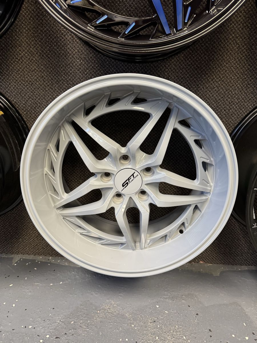 SFT concrete 18x8.5 brand new set of 4 wheels lug pattern 5x114.3 offset +30mm