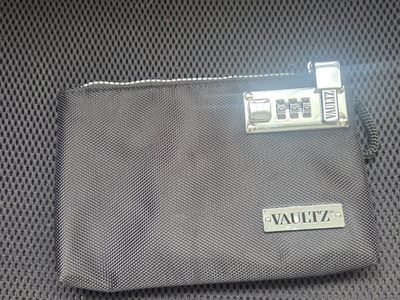 Vaultz Combination Lock Box Pouch Black Secure Storage Cash Documents Valuables