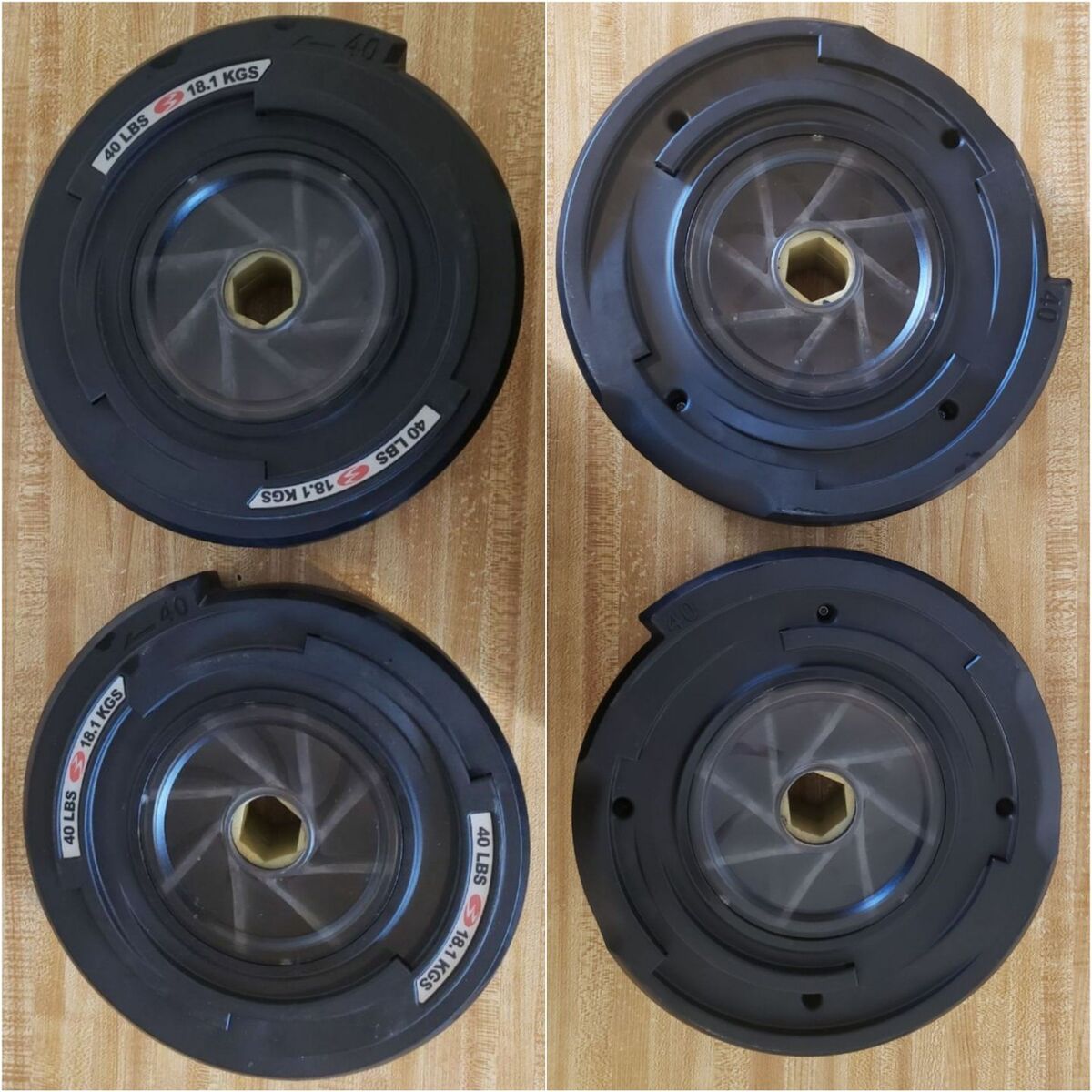 BOW FLEX SPIRAL WRIGHT PLATES