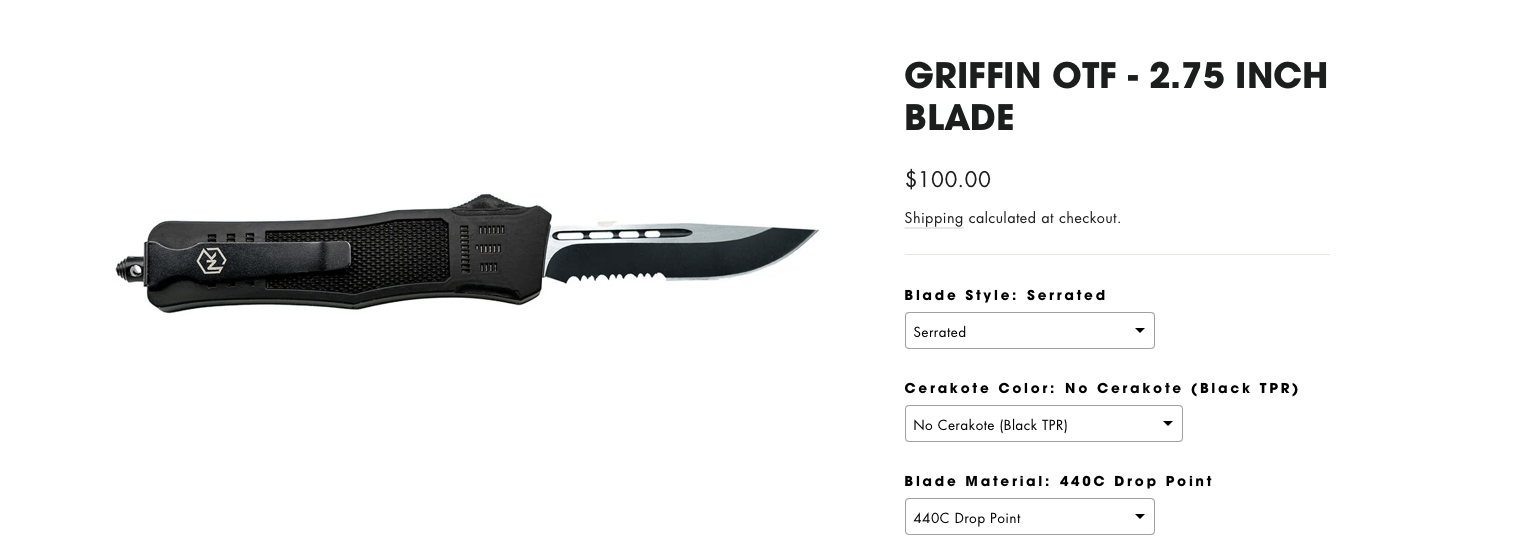 Normandy Knives - Griffin OTF 2.75"