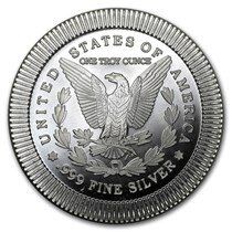 Silver Morgan Dollar 1 oz Rounds -.999 Pure Silver