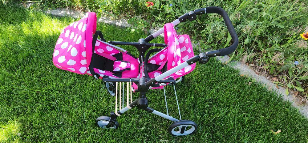 Doll double stroller