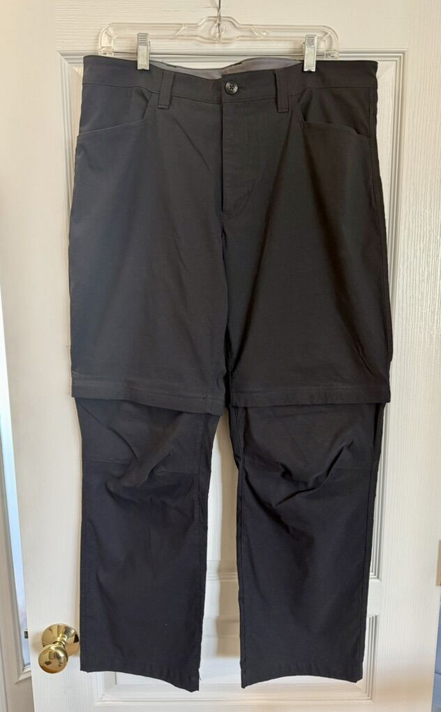 Mens 36/30 Eddie Bauer Convertible Tech Pants