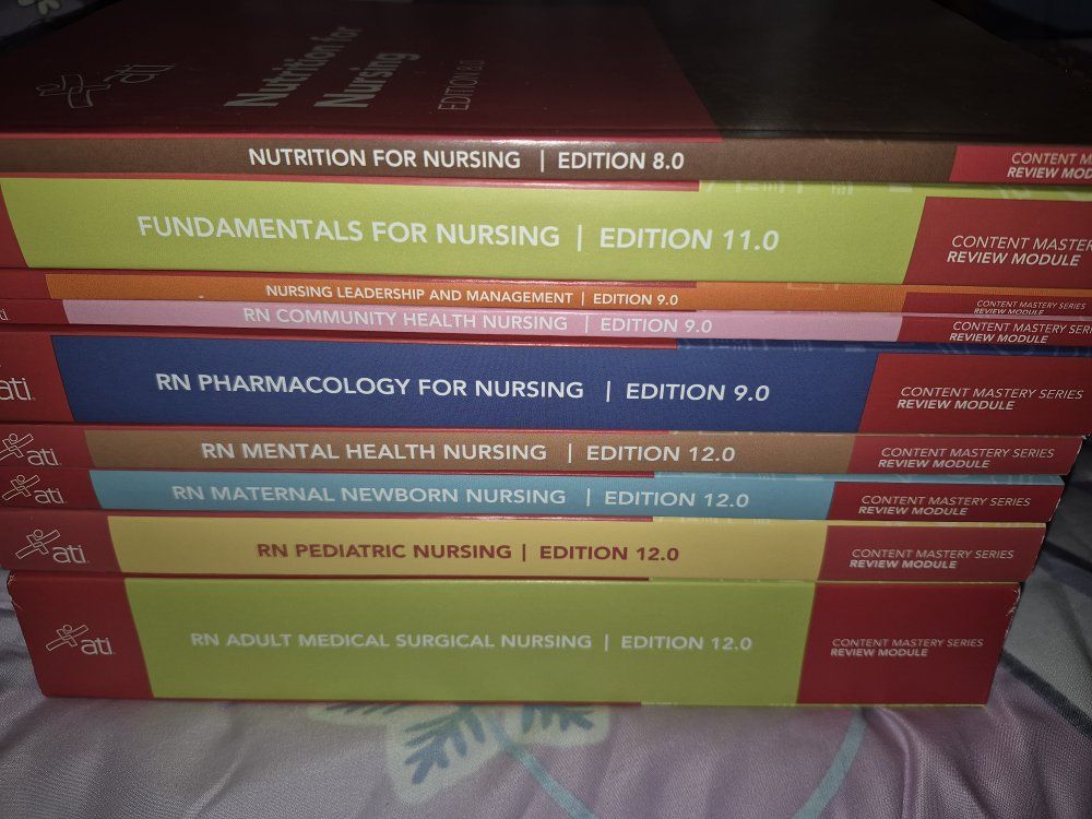 New in Box! 12th Edition ATI RN Review Module Package All 9 Books Nurse Student TPRN6 Nursing 