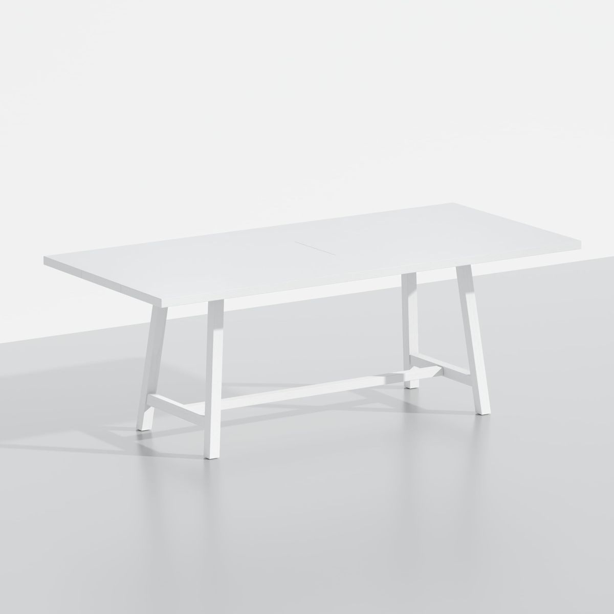 Large White Farmhouse Dining Table 84"x39" - Brand New in Box