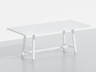 Large White Farmhouse Dining Table 84"x39" - Brand New in Box