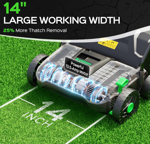 New in box 2-in-1 Electric Dethatcher and Scarifier