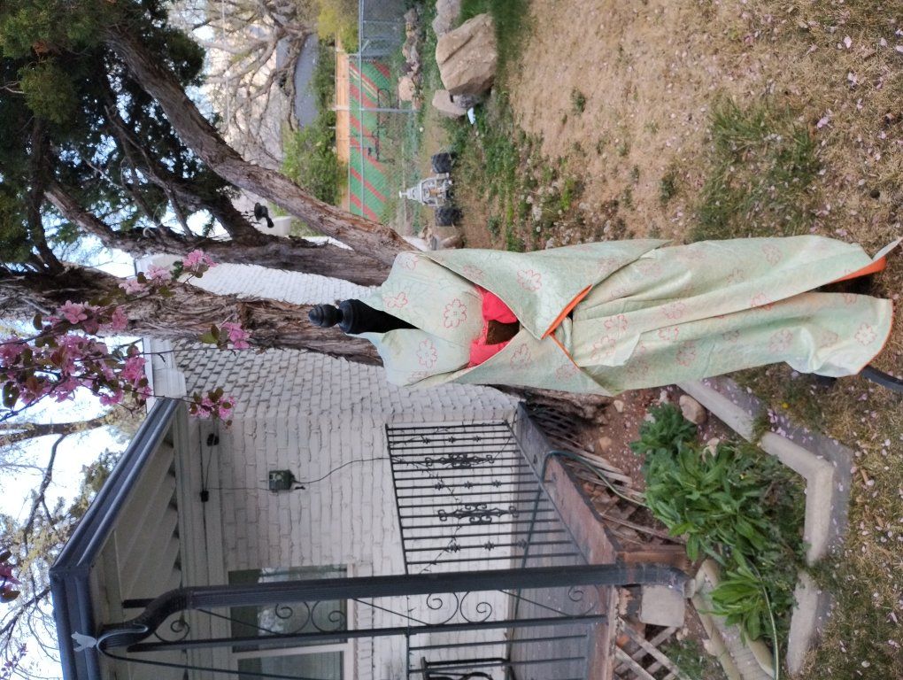 kimono set shibori al silk