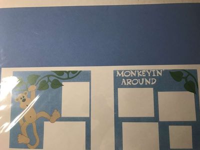 Monkeying Around 2 Pages - 12”x12” Scrapbooking Kit, NIP
