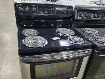 Kenmore 30" Electric Range with Coil Burners & Oven - Black & Stainless Steel