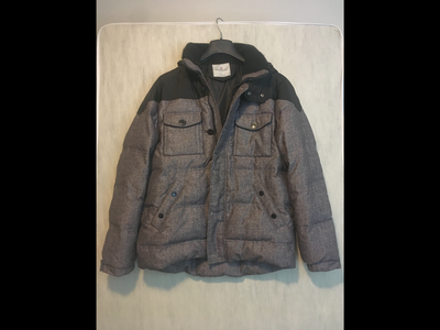 Moncler down hooded coat