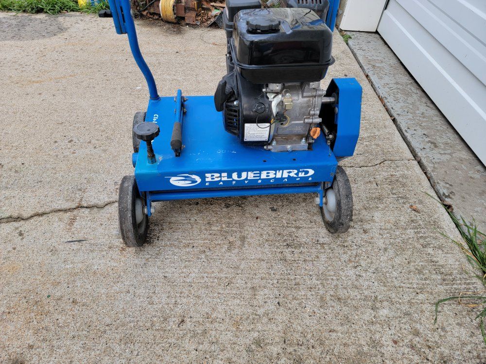 Bluebird power rake