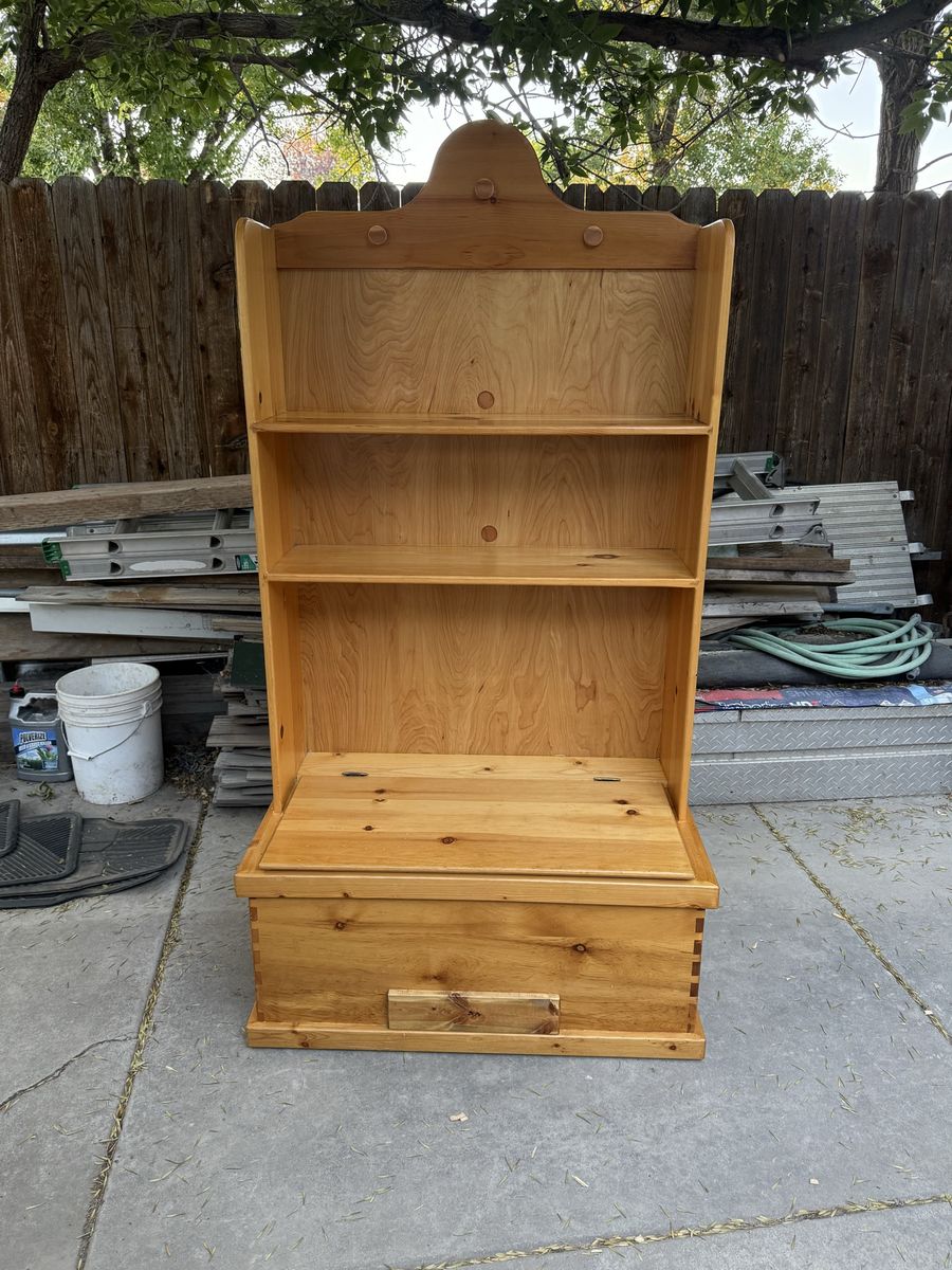 Very nice solid wood Toybox/Bookshelf.