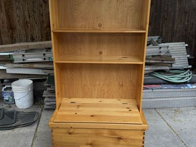 Very nice solid wood Toybox/Bookshelf.