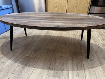 Coffee table–retro wood-look