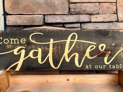 Wood Wall Art - Kitchen or Dining Room Sign
