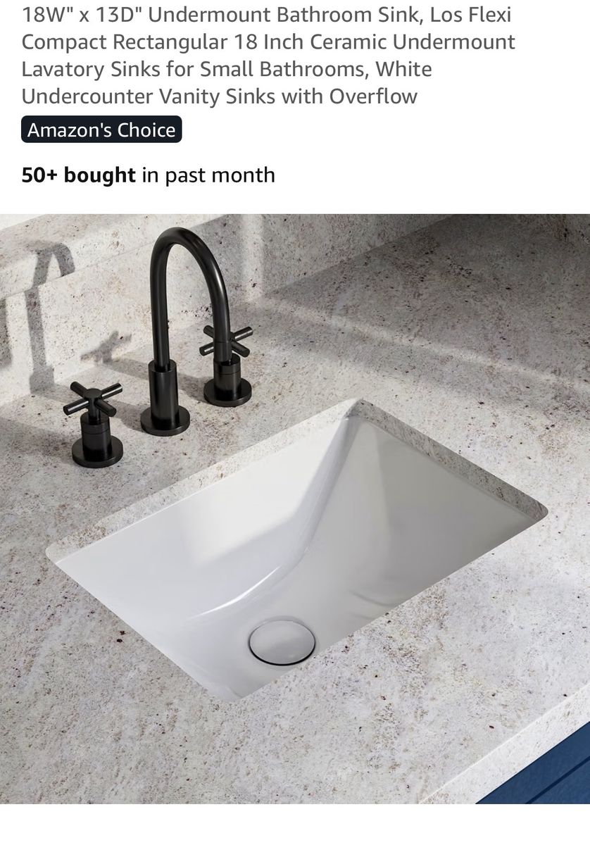 New in box Undermount sink