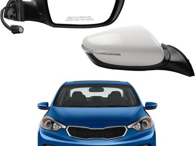 2013-2015 Kia Forte Right Passenger Side Mirror, Signal Light Heated, Power Glass