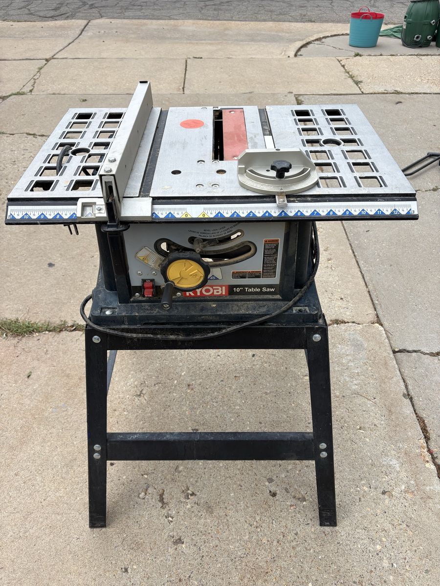 Ryobi 10” table saw