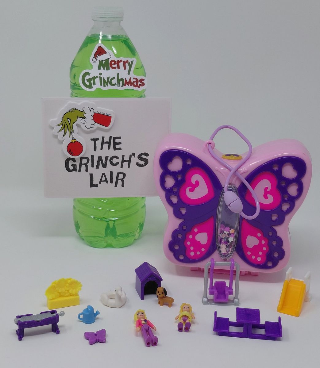 🦋 Polly Pocket Butterfly Garden Compact | Complete with Figures & Accessories!
