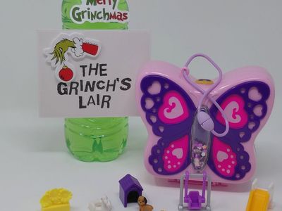 🦋 Polly Pocket Butterfly Garden Compact | Complete with Figures & Accessories!