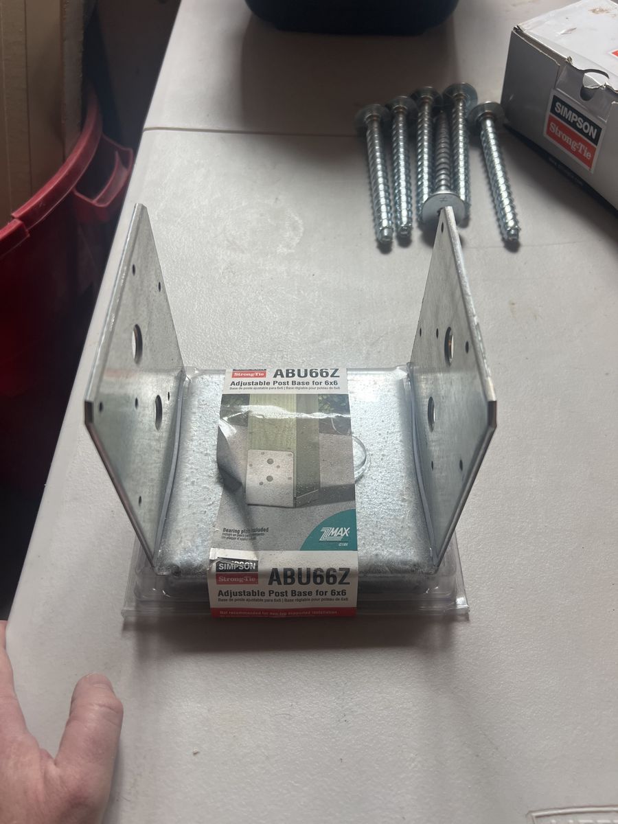 Simpson Strong-Tie ABU66Z Adjustable Post Base for 6x6 Timber - New in Packaging
