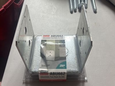 Simpson Strong-Tie ABU66Z Adjustable Post Base for 6x6 Timber - New in Packaging