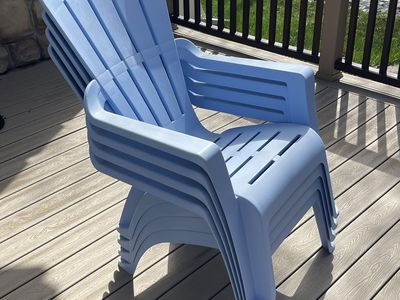 Set Four Adirondack Outdoor Chairs