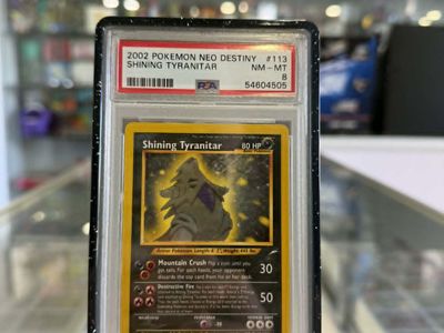 Pokemon Shining Tyranitar #113/105 Neo Destiny PSA 8