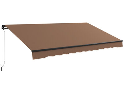 Outsunny 12' x 10' Retractable Awning - UV Resistant Sunshade Shelter