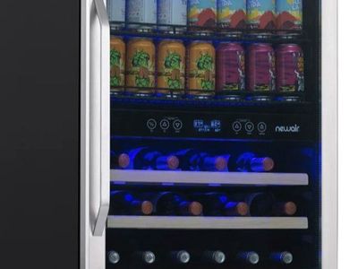 **Title:** NEW In Box! Newair 24" Dual Zone Beer & Wine Fridge (AWB-400DB) -