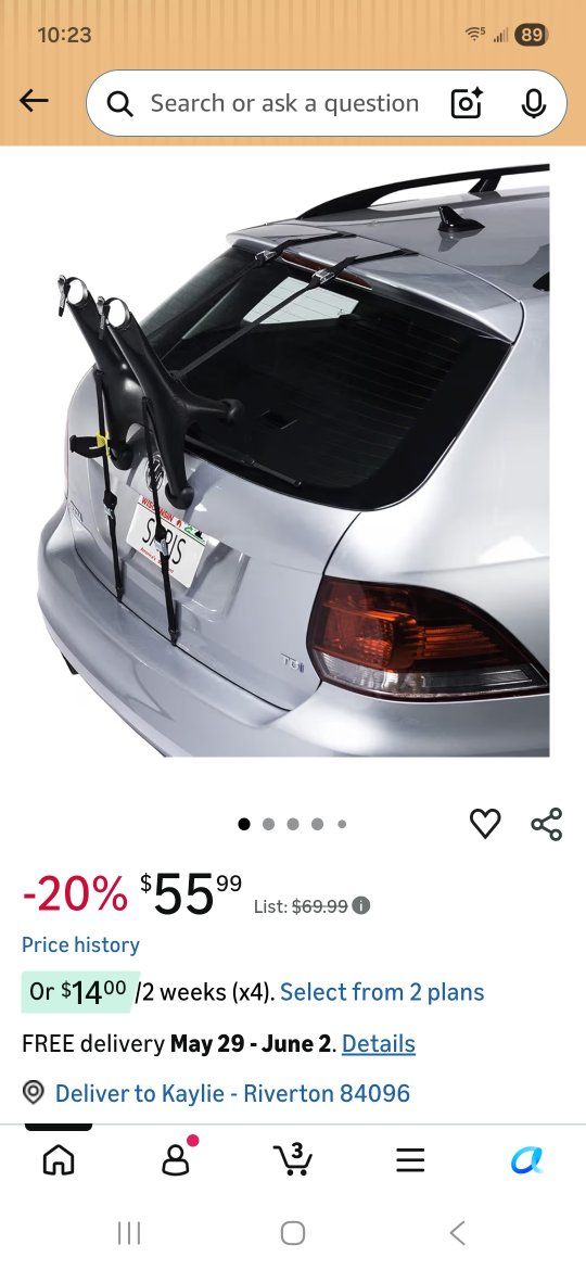 Saris bike rack