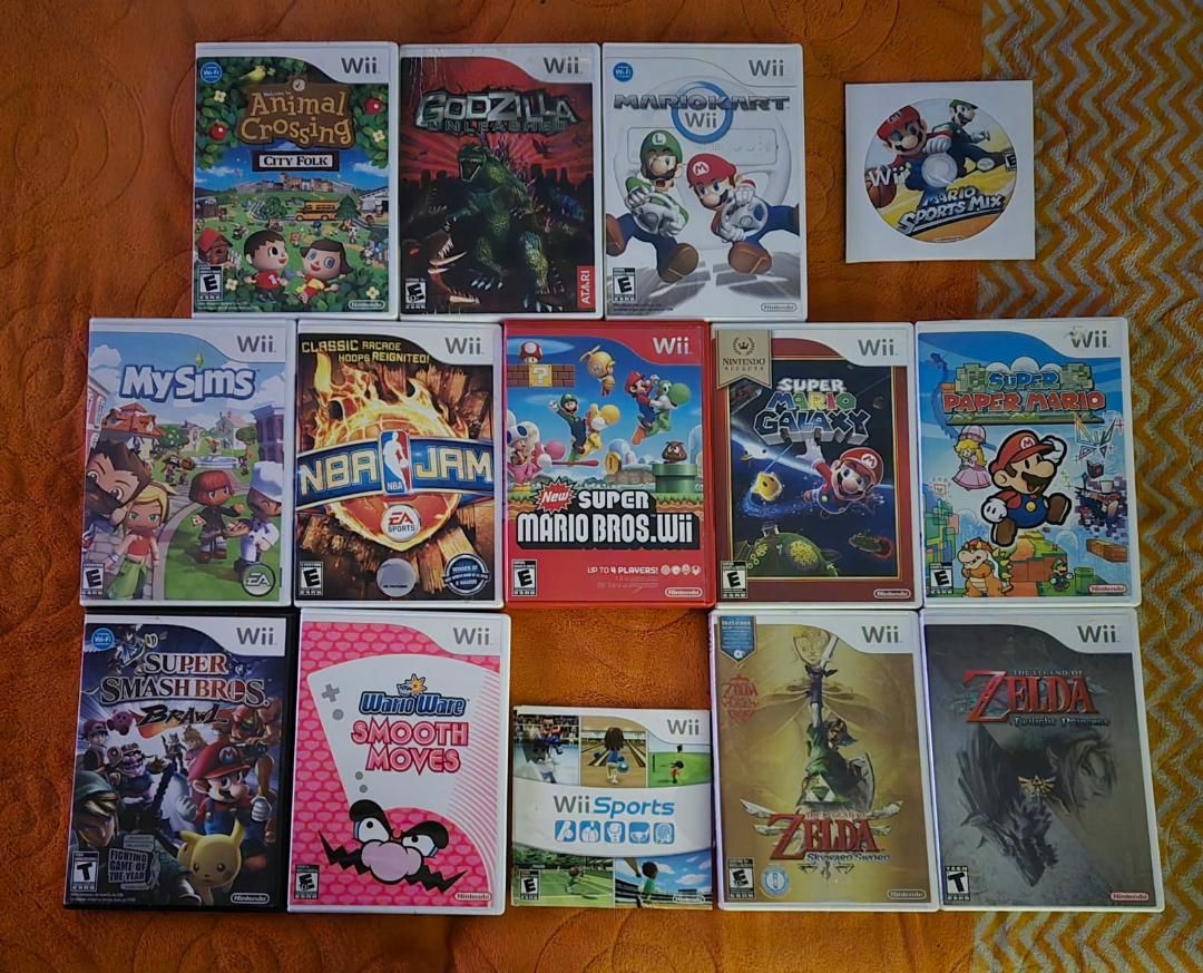 Nintendo Wii game bundle including Mario Kart! trades considered!