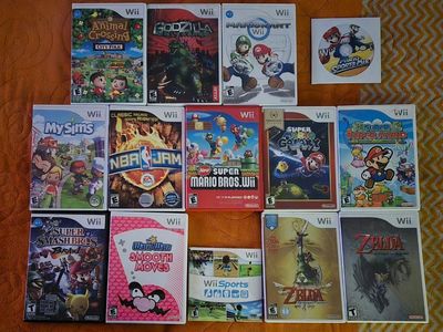 Nintendo Wii game bundle including Mario Kart! trades considered!