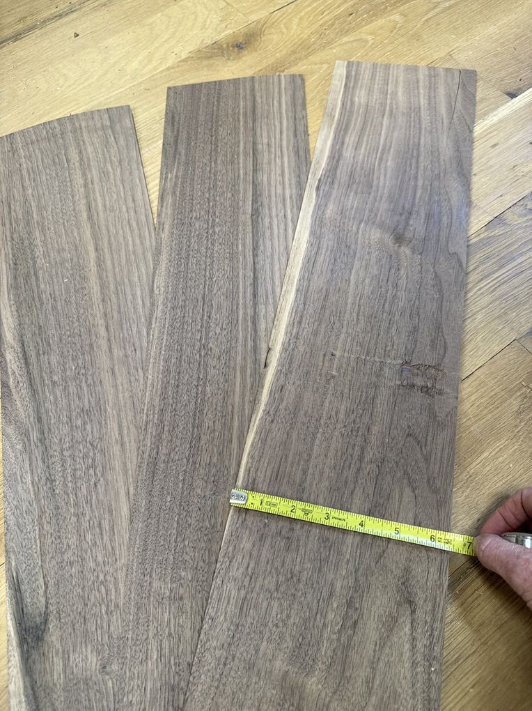 Black Walnut Veneers - Shop Sawn