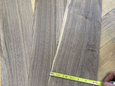 Black Walnut Veneers - Shop Sawn
