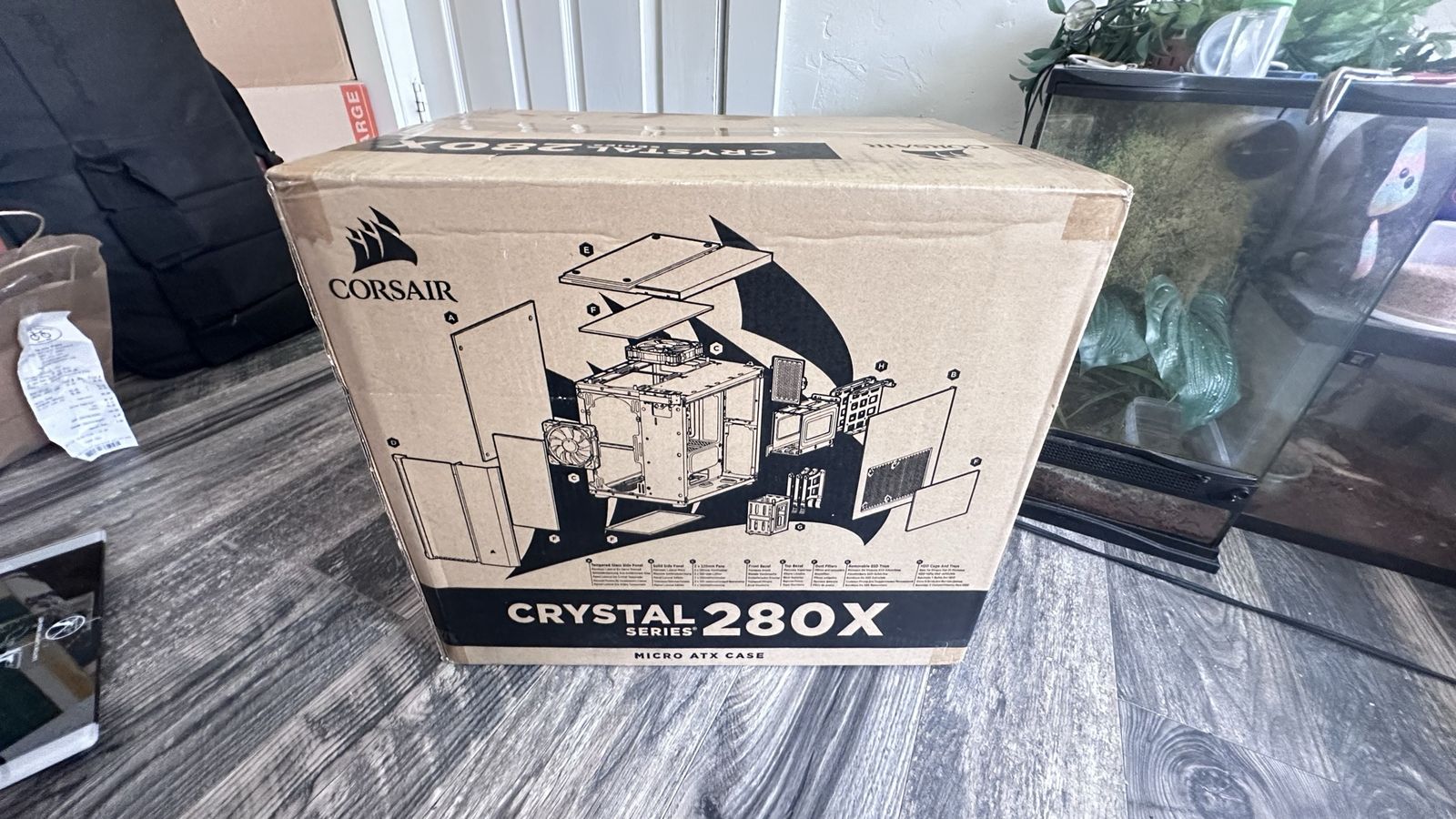 Unopened Corsair Crystal 280x Micro-ATX PC case in White